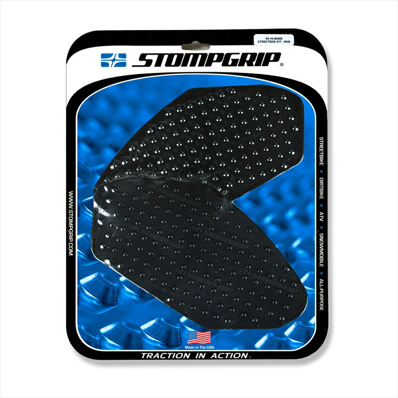 バイクパーツ STOMPGRIP(ストンプグリップ) トラクションパッドタンクキット ブラック 55-10-0140B 4549950172451