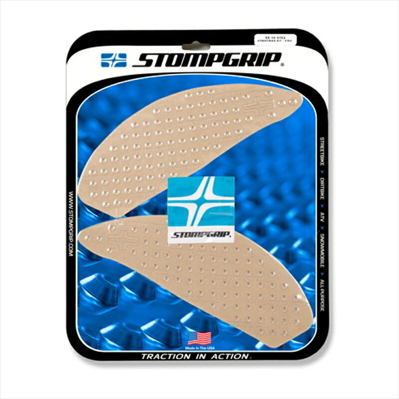 バイクパーツ STOMPGRIP(ストンプグリップ) トラクションパッドタンクキット クリア 55-10-0152C 4549950870876