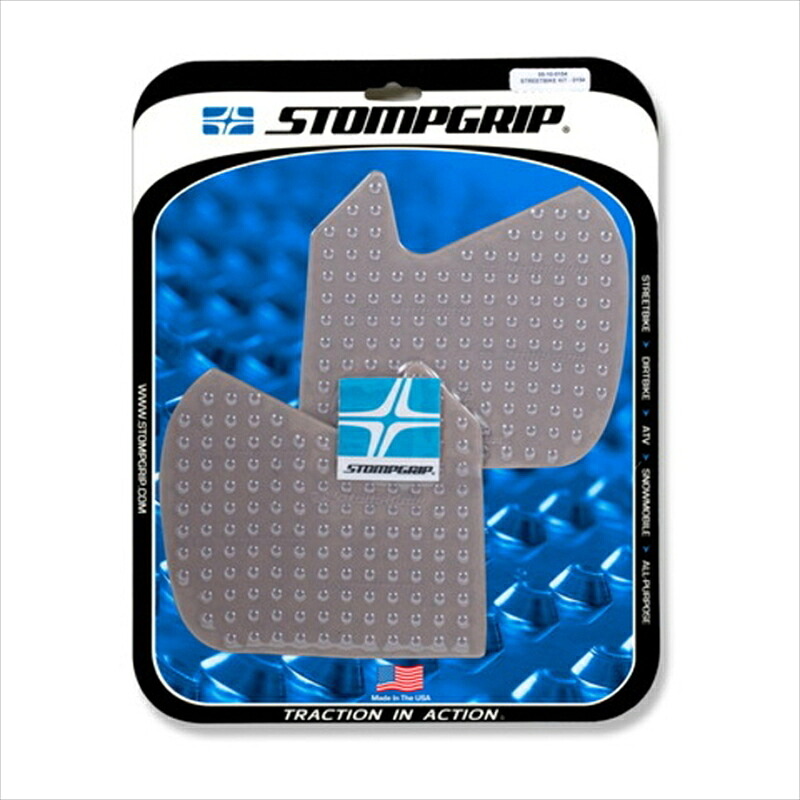 バイクパーツ STOMPGRIP(ストンプグリップ) トラクションパッドタンクキット クリア 55-10-0154C 4549950937098