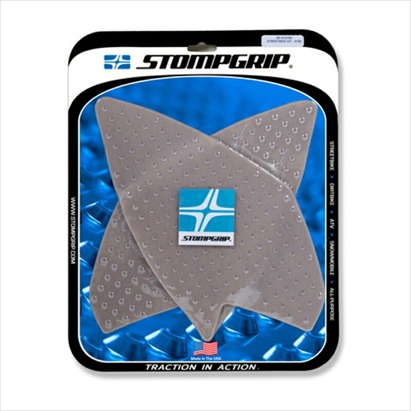 バイクパーツ STOMPGRIP(ストンプグリップ) トラクションパッドタンクキット クリア 55-10-0155C 4549950937111