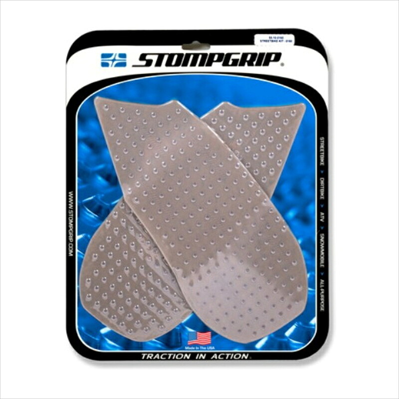 バイクパーツ STOMPGRIP(ストンプグリップ) トラクションパッドタンクキット クリア 55-10-0160C 4550255175382