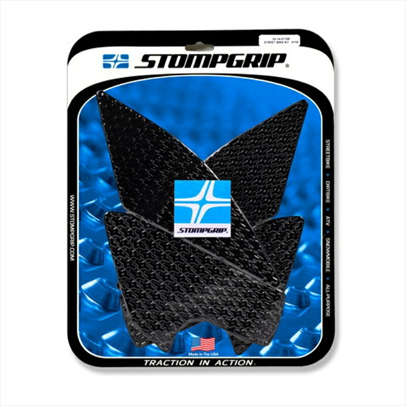 バイクパーツ STOMPGRIP(ストンプグリップ) トラクションパッドタンクキット ブラック 55-14-0115B 4550255264642