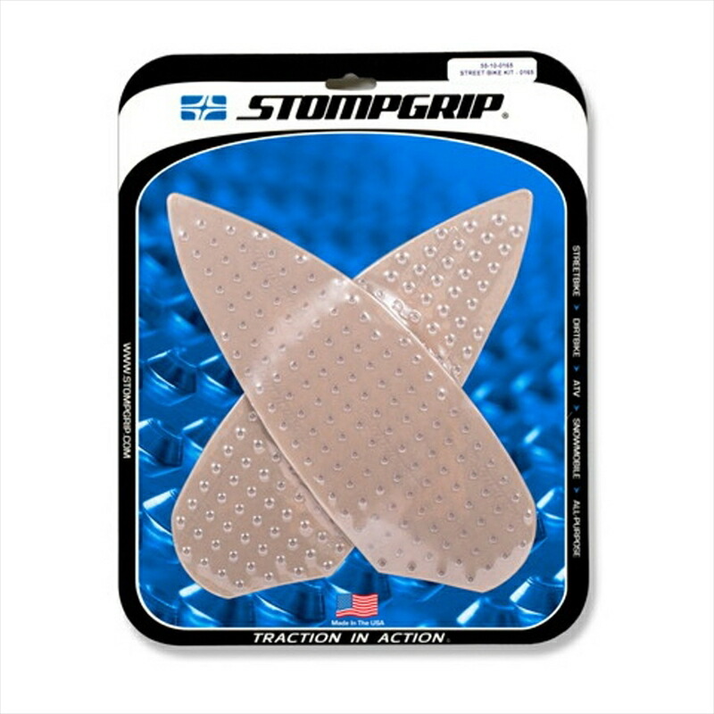 バイクパーツ STOMPGRIP(ストンプグリップ) トラクションパッドタンクキット クリア 55-10-0165C 4550255309527
