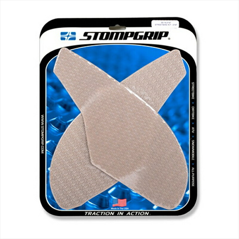 バイクパーツ STOMPGRIP(ストンプグリップ) トラクションパッドタンクキット クリア 55-14-0147C 4550255354718