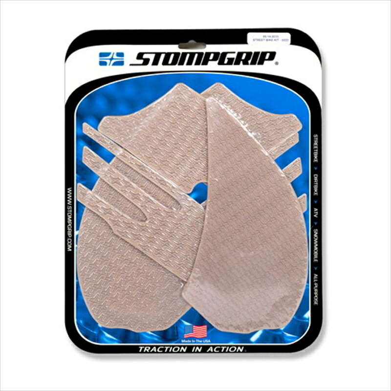 バイクパーツ STOMPGRIP(ストンプグリップ) トラクションパッドタンクキット クリア 55-14-0033C 4550255389703
