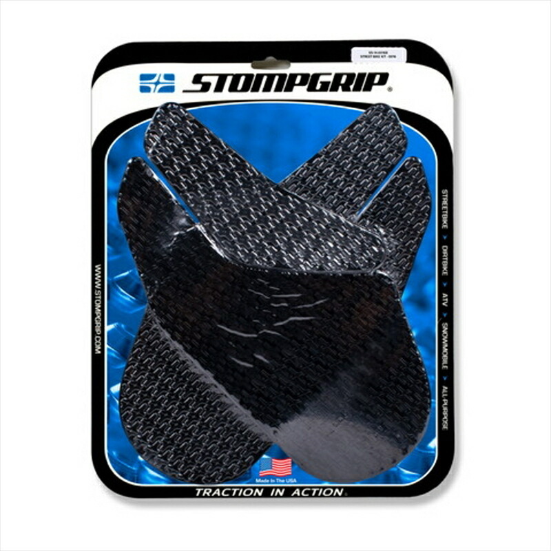バイクパーツ STOMPGRIP(ストンプグリップ) トラクションパッドタンクキット ブラック 55-14-0016B 4550255404734