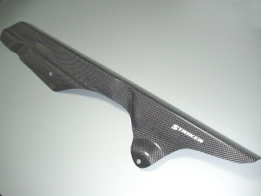 バイク用品 サスペンション ローダウンSTRIKER ストライカー カーボンチェーンカバー CB750(RC42)SAD-CC103C 4548664140749｜バイク・バイク用品はとやグループ