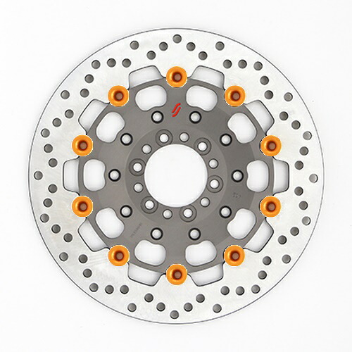 バイク用品 ブレーキ クラッチSUNSTAR BRAKE サンスター プレミアムR ホール XJR400(φ298) ピン:オレンジLS402F-OR 4589719058282｜バイク・バイク用品はとやグループ 28,844円