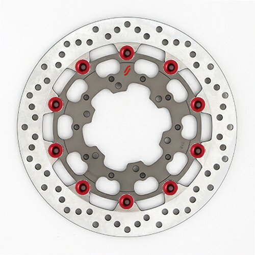 バイク用品 ブレーキ クラッチSUNSTAR BRAKE サンスター プレミアムRホール φ310 GSX-R1000(09-16) ピン:レッドLS212F-RD 4589719012871｜バイク・バイク用品はとやグループ