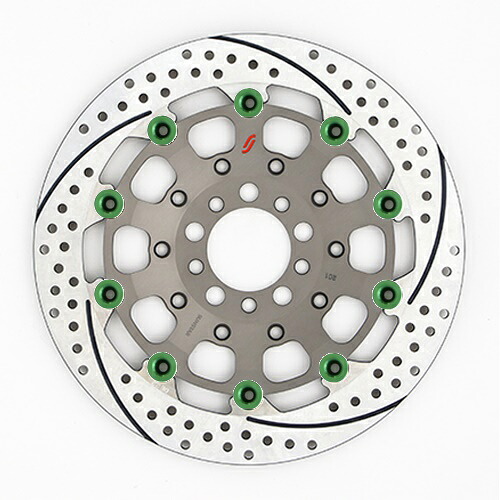 バイク用品 ブレーキ クラッチ SUNSTAR BRAKE サンスター プレミアムR 5.0mm 右 ZRX1100 φ310 ES201FR-GR 4589719032282