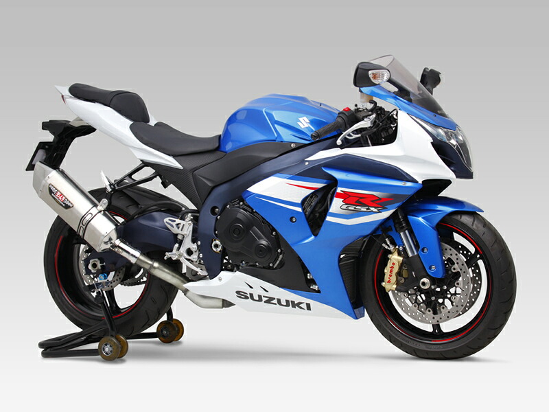 【GSX-R1000(12- : カナダ仕様)】 Slip-On HEPTA FORCEサイクロン EXPORT SPEC 政府認証 STBC(チタンブルーカバー/カーボンモデルモデルエンドタイプ)【110-519-L06G0】|バイク・バイク用品はとやグループ
