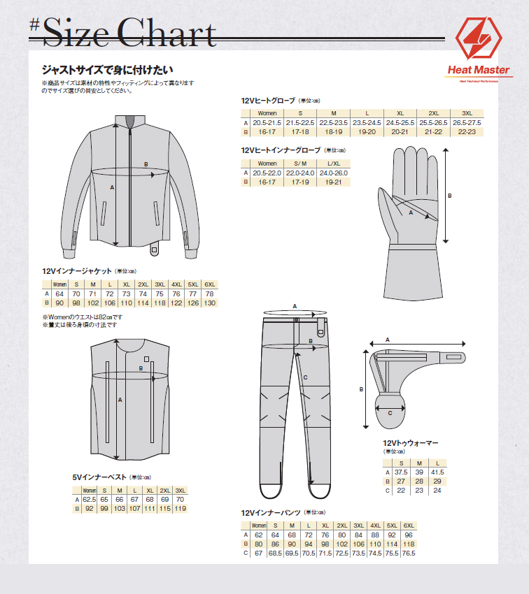 高額売筋】 HEATMASTER ヒートマスター 12Vヒートインナーパンツ