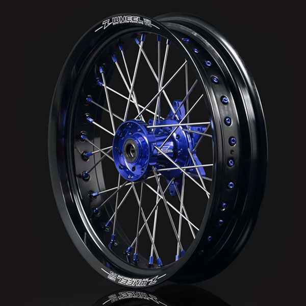 バイク用品 タイヤ ホイール Z-WHEEL ズィーウィール AR1モタードホイール F 17X3.50 WR250R 07-17 BLU BLK BLU W27-17511 4547836244384