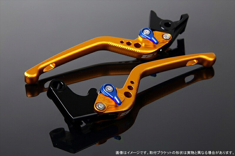 バイク用品 ハンドルエスエスケイ スピードラ SSKSPEEDRA アジャストレバー 3D ロング Mゴールド Mブルー NINJA1000 17-18 Z1000 17-18 Z900RSLVEM028GD-BE 4589995312351｜バイク・バイク用品はとやグループ