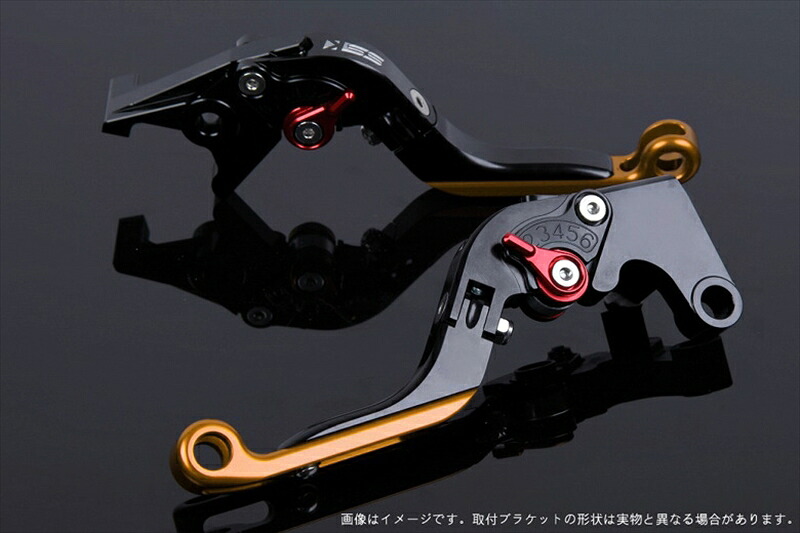 【5日前後で発送】 バイク用品 ハンドル エスエスケイ スピードラ SSKSPEEDRA アジャストレバー 可倒延長式 ブラック レッド ゴールド NINJA1000 17-18 Z1000 17-18 Z900RS KA0407011-RDGD 4589995302758 取寄