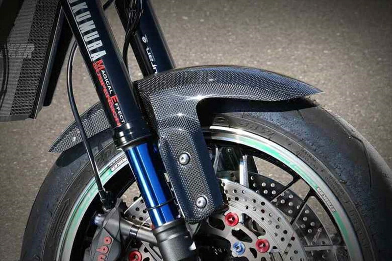 バイク用品 外装 ストライカー ストライカー フロントフェンダー カーボン平織 Z900RS CAFE 18 SAD-FF141C 4580363934151