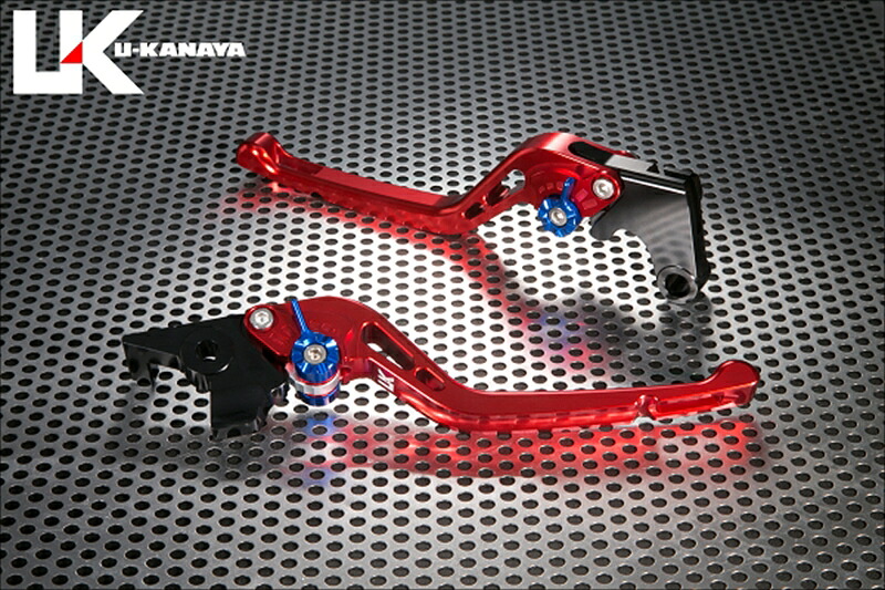 バイクパーツ U-KANAYA(ユーカナヤ) レバーセット GPタイプ/ロング RD/GN KA074-107-0505 4549950579311