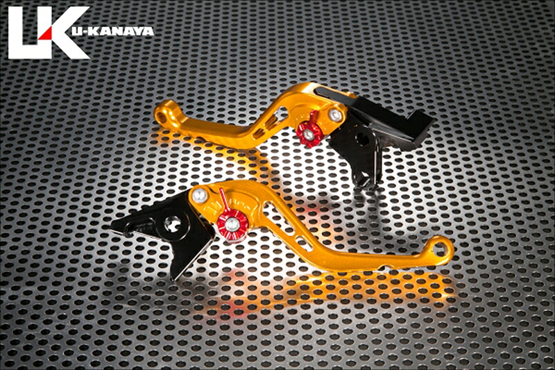 バイクパーツ U-KANAYA(ユーカナヤ) レバーセット STD/ショート GD/RD KA074-107-0202 4549950582038