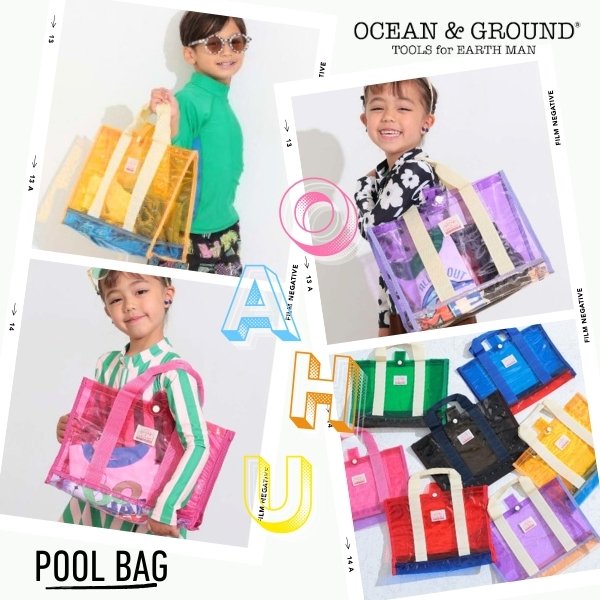 最強翌日配送!!宅配便390円!!Ocean＆Ground プールバッグ OAHU[キッズ・ジュニア]ビニールバッグ ビーチバッグ トートバッグ 海水浴 スイミング 水泳 体育 子供 男の子 女の子 保育園 幼稚園 小学生 春夏 オーシャンアンドグラウンド 1515801 楽天ランキング第1位 あす楽画像
