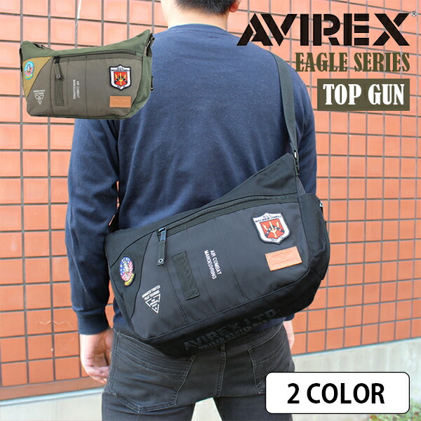楽天市場】送料無料 AVIREX EAGLE SERIES TOP GUN ショルダーバッグ
