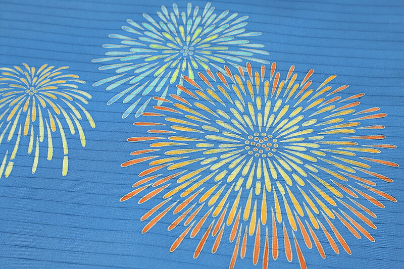 秀美 名古屋帯 十日町友禅 夏物 青色 花火 屋形船 絽 正絹 最高級塩瀬生地 五泉 友禅染 九寸 お仕立て上がり お洒落着 カジュアル おしゃれ 粋 かわいい 涼しい 爽やか No 6 0855 Painfreepainrelief Com