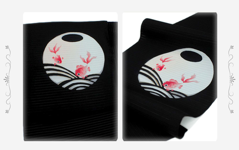 夏物 名古屋腰帯 塩瀬 黒地 金魚 絽 絹地菱 正絹 進数産業友禅 九小片 流出 新品 未ソーイング 優しい 風雅 ドレスアップ到着 素 京都高家汚れ目職人 絹菱 五泉 塩瀬 金彩加工 正絹 新品 お洒落着 略式 素敵 洒落 かっこいい 決定版 当風 受注製出