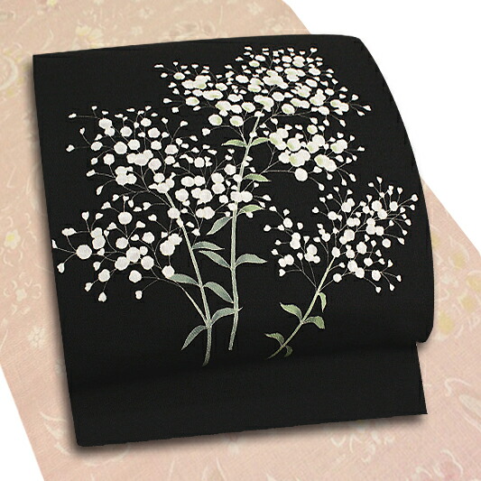 楽天市場】名古屋帯 十日町友禅 秀美 黒地 黒 ハロウィン かぼちゃ 九