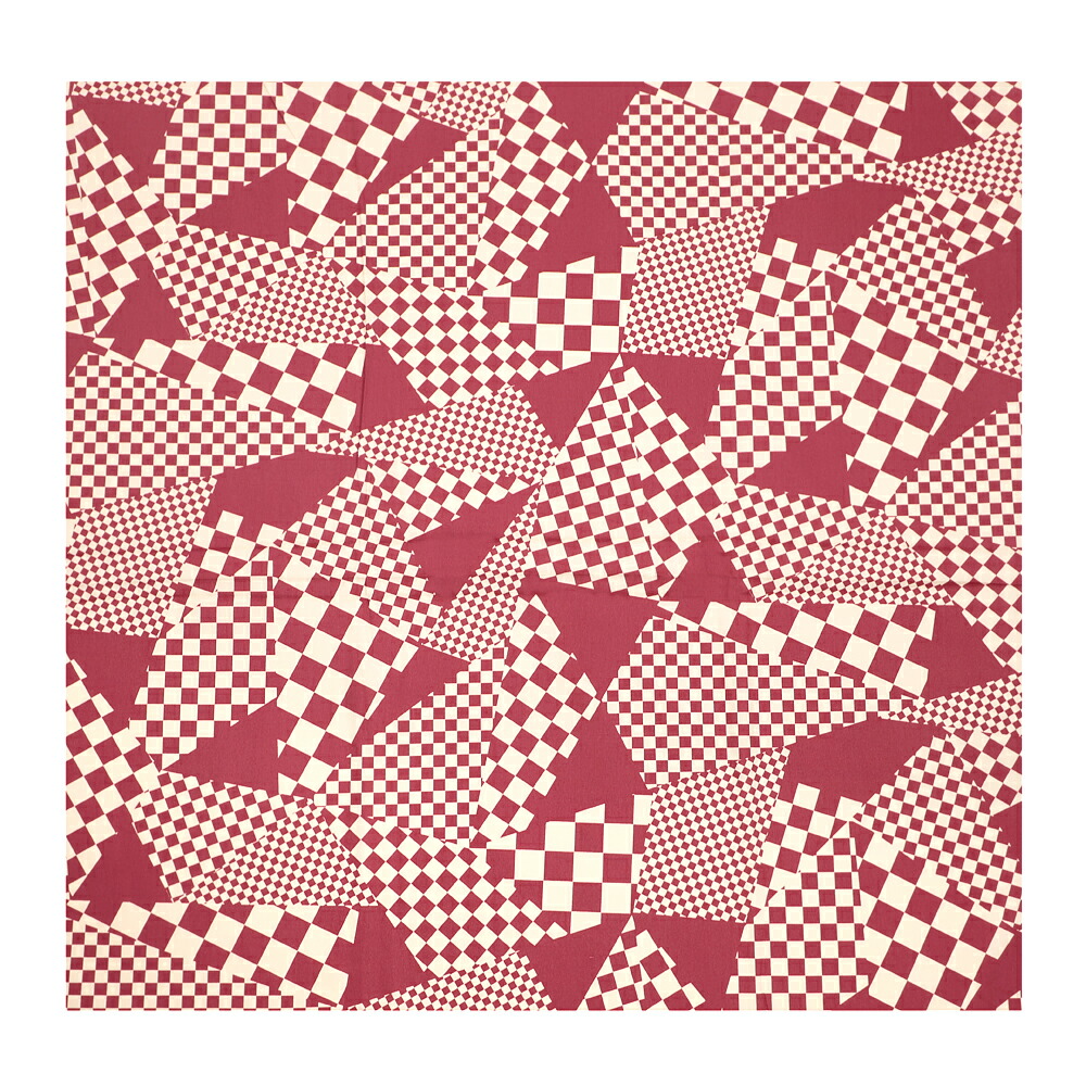 楽天市場 風呂敷 日本製 114cm幅 大判 赤 朱色 白 ホワイト 市松 チェック 幾何学 和柄 綿100 粋 モダン 北欧 テーブルクロス スカーフ リメイク タペストリー ワイン包装 ペットキャリー プレゼント 包装 包む 布 生地 カバー お洒落 可愛い かっこいい 三巾