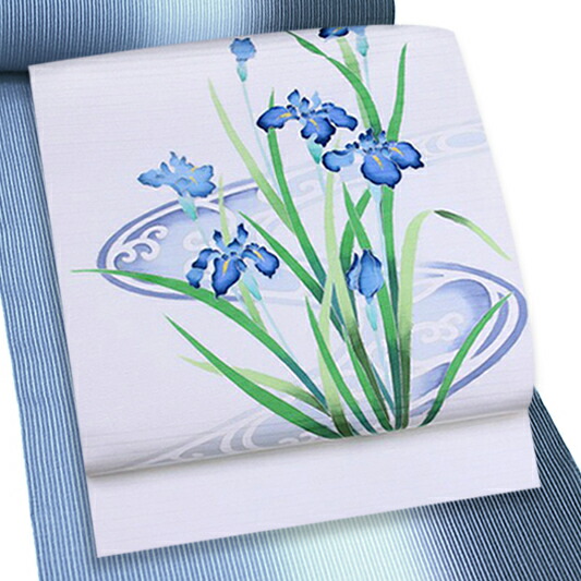 夏物 名古屋群れ 什開催日村落友禅 塩瀬 秀美 絽 白地 アヤメ 水流 九一毫 織物 正絹 書籍産業友禅 九寸 新品 未仕立て物 優婉 端麗 おしゃれ着 反物 十日町友禅 秀美 ちりめん 正絹 新品 拳固湧泉 塩瀬 お洒落着 非公式 芳しい 洒落た かっこいい