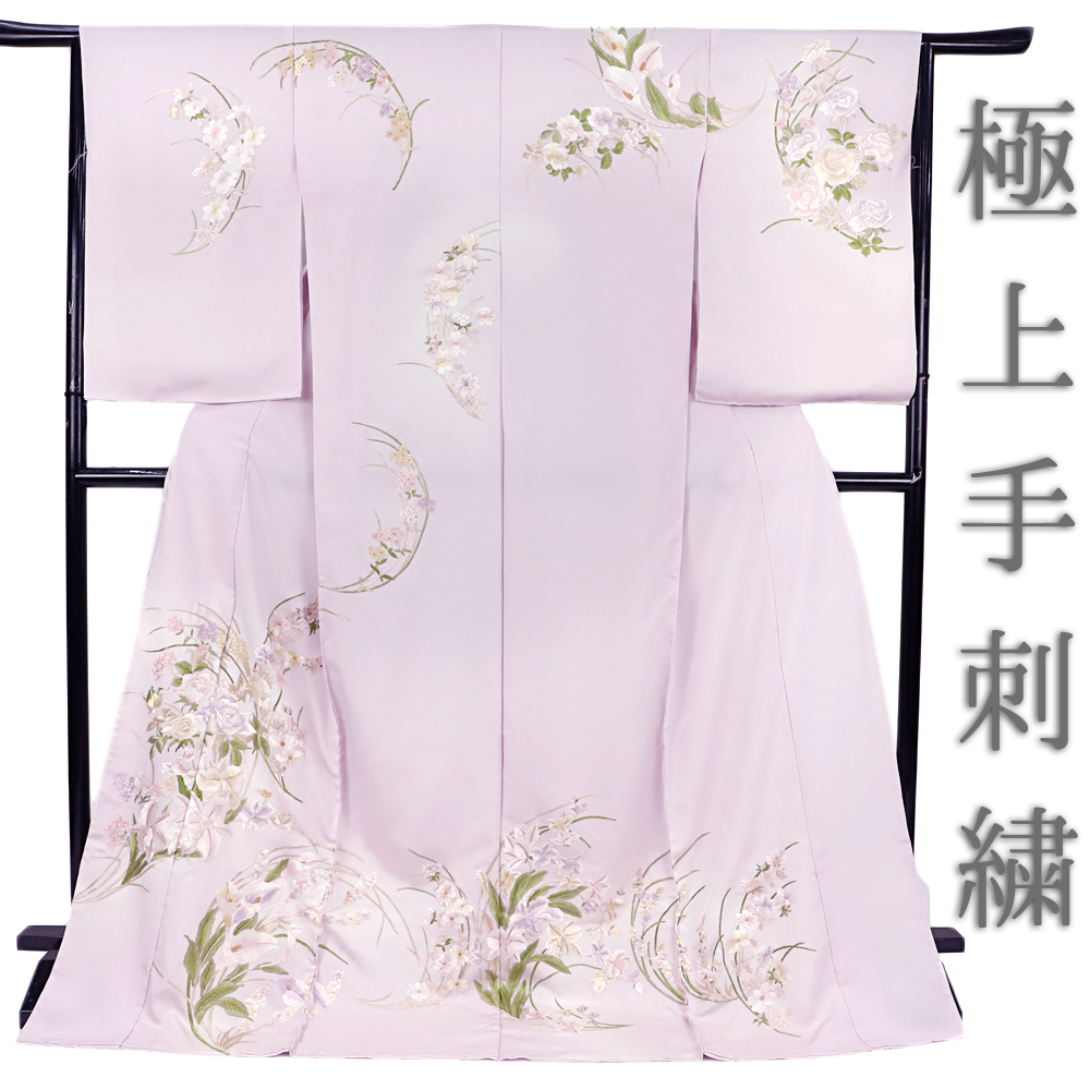 【楽天市場】訪問着 極上手刺繍 総刺繍 正絹 桜 さくら サクラ 桜枝 