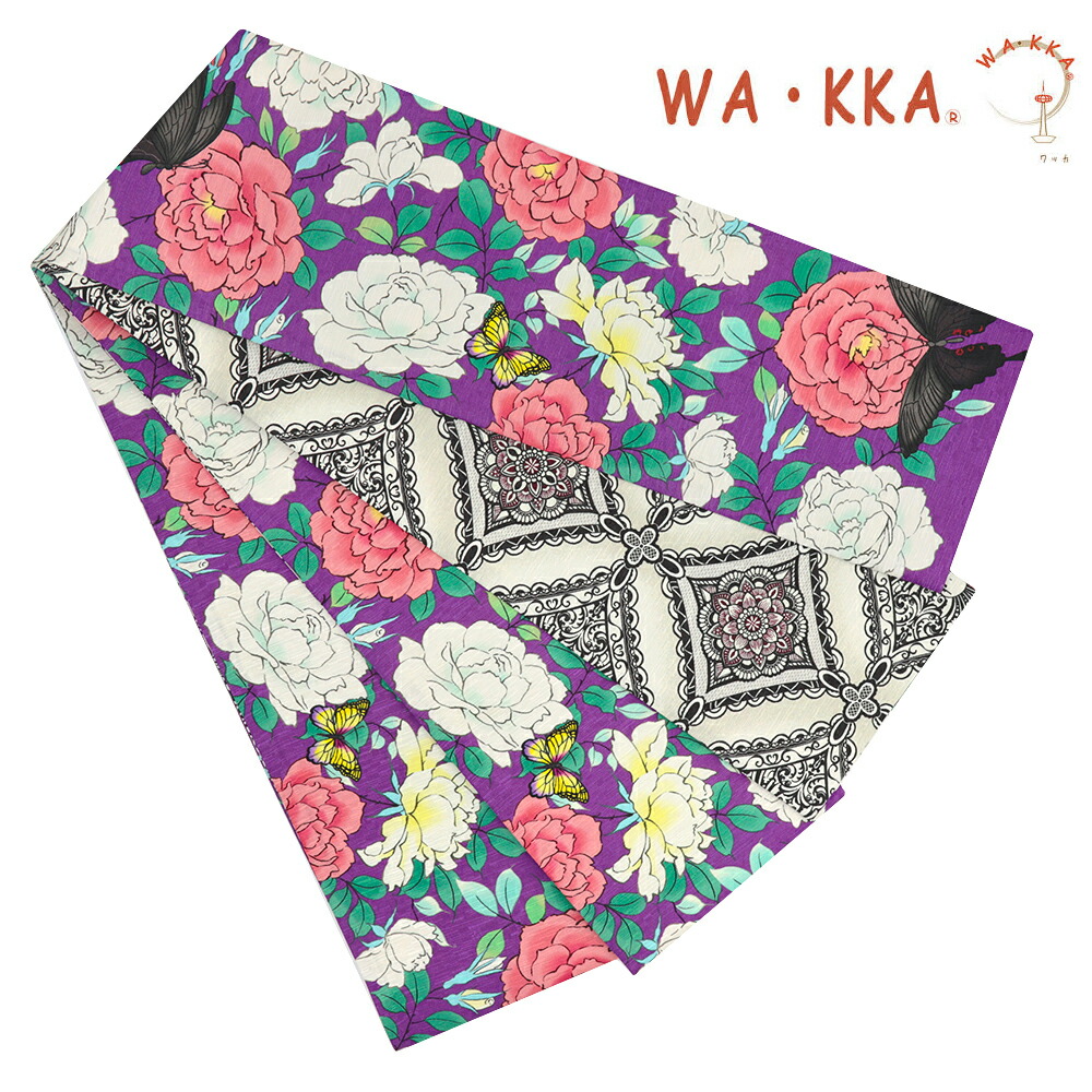 再お値下げ！WAKKA 花柄 半幅帯 リバーシブル 再お値下げ！WAKKA 花柄 半幅帯 リバーシブル 楽天市場】半幅帯 WA