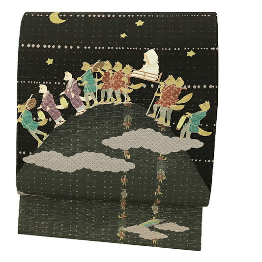 楽天市場】京袋帯 名古屋帯 WA・KKA WAKKA ワッカ 「狐の嫁入り」 正絹