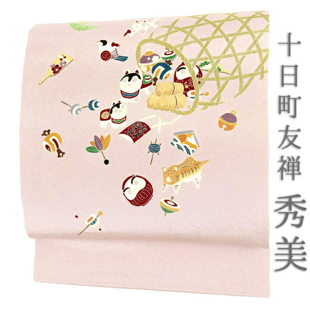 楽天市場】名古屋帯 秀美 十日町友禅 正絹 浜ちりめん 銀河 茶 薄茶