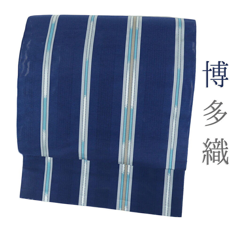 【楽天市場】【 中古 】 付け帯 博多織 名古屋帯 夏 紗 正絹 作り帯 青 献上 お太鼓 ワンタッチ帯 軽装帯 二部式 カジュアル 夏物 八 ...