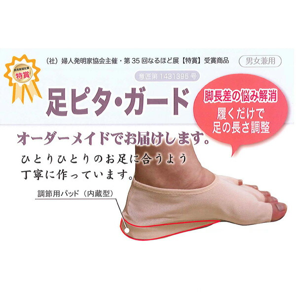 足ピタ・ガード 股間節脱臼 脚長差 の苦しむこと取り止める 痛さ楽にする 足ピタガード ko-35617-ashipit