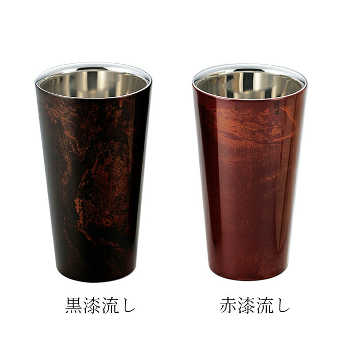 楽天市場 お取寄せ アサヒ 漆磨 シーマ 2重構造ストレートカップ 本漆塗装 Scw L501 Scw L502 発明屋