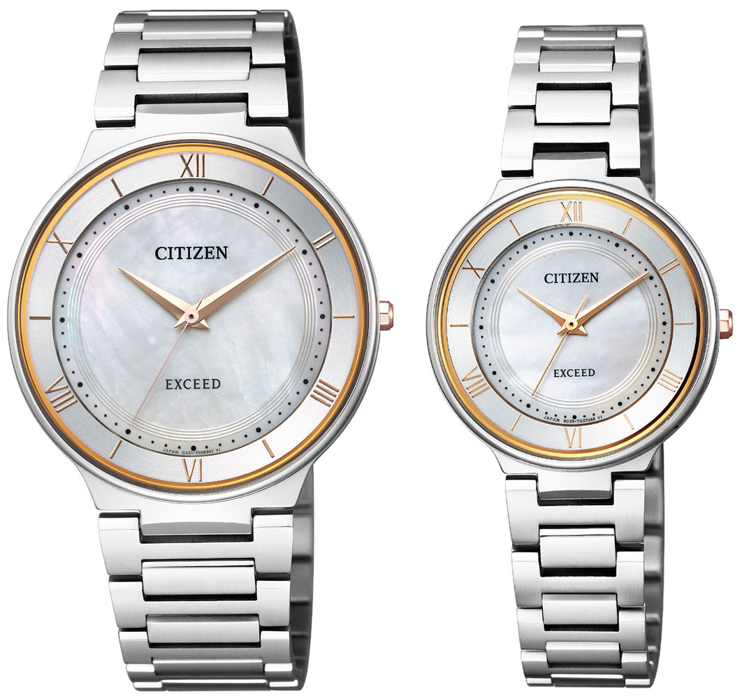 ２０００円offクーポン配布中 表示から２０００円引き クーポンあり Citizen シチズン Ar0080 58p エクシード Exceed ペアウォッチ エコドライブ ソーラー レディース腕時計 メンズ腕時計 ２本セット Citizen Exceed Ar0080 58p Ex90 57p 無料刻印 腕時計の