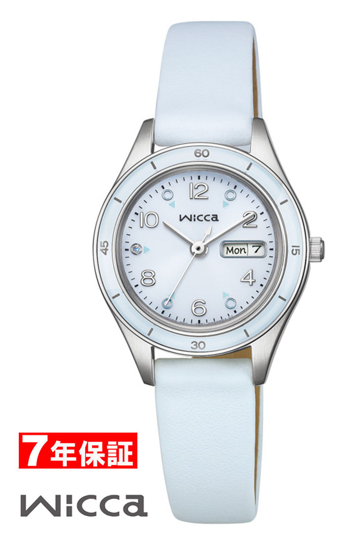 シチズン ウィッカ ソーラー 時計 光発電 革ベルト 日付曜日表示 デイデイト アクティブライン ACTIVE LINE CITIZEN wicca レディース腕時計 KH3-711-70【4月16日発売予定】 ポイントアップ キャンペーン 13,044円