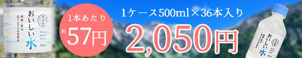 楽天市場】htd-033【八天堂 公式ショップ】おいしい水 500ml 1ケース（36本入）【他商品との同梱不可】 【北海道・沖縄・離島は配送不可】（ 1ケース500ml×36本入り）ミネラルウォーター 軟水 岐阜県 国産 日本製 Mineral water pH7.4 中性 : 公式 八天堂  楽天市場店