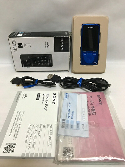 【中古】 SONY ウォークマン E続きもの 4GB 青味 NW-E083/L