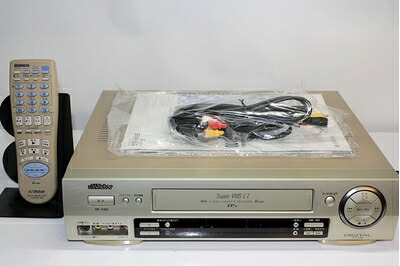 【中古】 Victor ビクター|S-VHS ビデオデッキ HR-V100 BS内蔵 ダビングにも!|Haute Produit