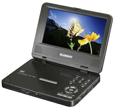 【中古】 BLUEDOT BDP-1720A Divx対応 7型 ポータブルDVDプレーヤ