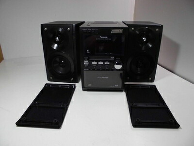 【中古】 Panasonic パナソニック SC-PM710SD-K 黒いこと SDステレオ取り合わせ CD/MD/SD/テープ/AM/FMラジオコンポ （真っただ中社会的単位SA-PM710SDと金棒引きSB-PM710の仕かける）