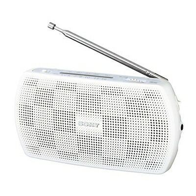 【中古】 ソニー ポータブルラジオ SRF-19 : ワイドFM対応 FM/AM ホワイト SRF-19 W