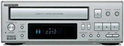 【中古】 ONKYO INTEC205 テープ甲板 金属元素磁気テープ相応う/ドルビーB/C HX PRO積み上げる K-505FX(S) /しろがね色