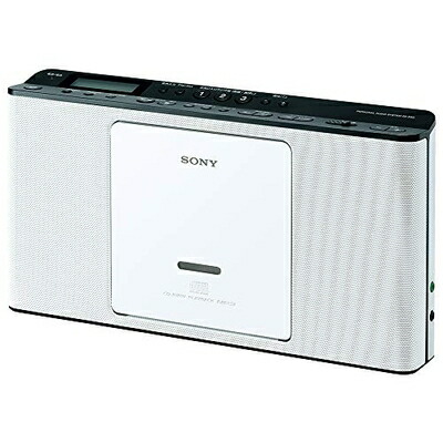 【中古】 ソニー CDラジオ ZS-E80 : FM/AM/ワイドFM対応 語学学習用機能搭載 ホワイト ZS-E80 W