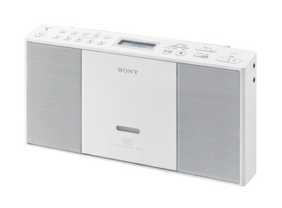 【中古】 ソニー CDラジオ ZS-E30 : FM/AM/ワイドFM対応 ホワイト ZS-E30 W