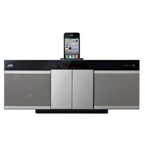 【中古】 優勝者 JVC AirPlay相応う iPod/iPhoneドック積み上げるコンパクトコンポーネントシステム(しろがね色)Victor NX-NT70-S