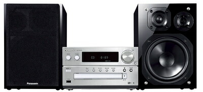 【中古】 Panasonic CDステレオ取り合わせ しろがね色 SC-PMX9-S