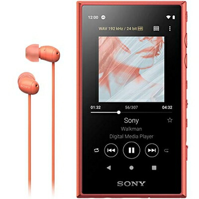 【中古】 ソニー ウォークマン 16GB Aシリーズ NW-A105HN : ハイレゾ対応 / MP3プレーヤー / bluetooth / android搭載 / microSD対応 タッチパネル搭載 最大26時間連続再生 360 Reality Audio再生可能モデル オレンジ NW-A105HN DM|Haute Produit